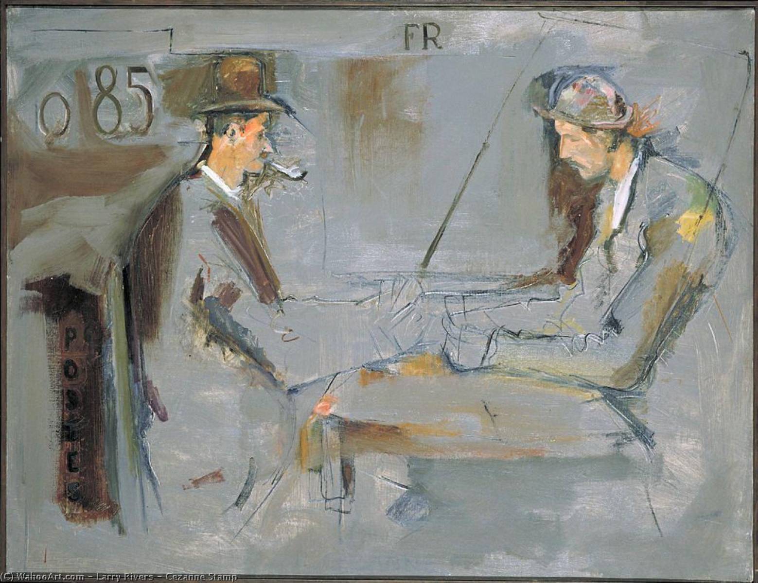 Reproducciones De Arte Del Museo Cezanne Stamp, 1963 de Larry Rivers